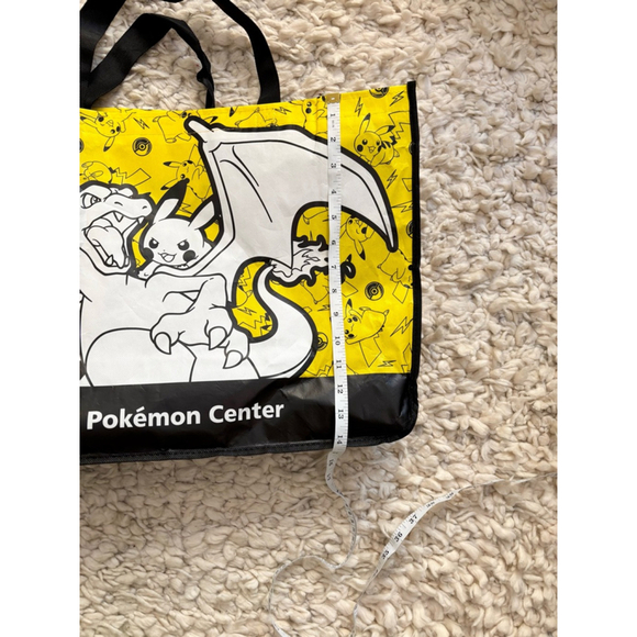 The Pokemon Center reusable Tote Bag Yellow Black One Size Pikachu Charizard - Picture 7 of 9